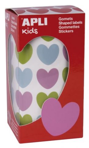 GOMETS APLI ROLLO CORAZON MULTICOLOR 20x18 mm  (16