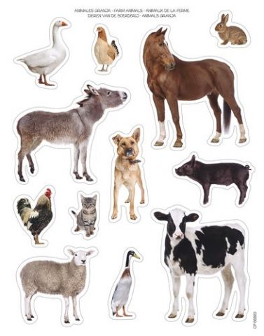 GOMETS APLI  BOLSA 2h REMOVIBLES ANIMALES GRANJA (