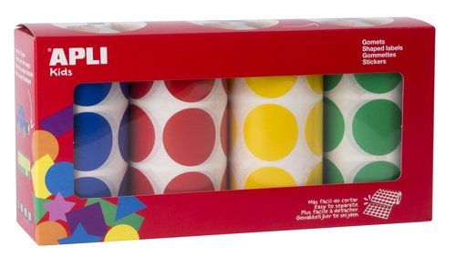 GOMETS APLI  ROLLO CIRCULO Ø 33 mm PACK DE 4 (AM-A