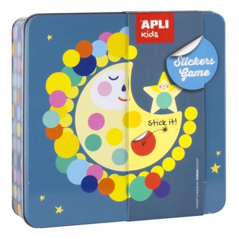 STICKERS GAME RS APLI KIDS CAJA METALICA LUNA
