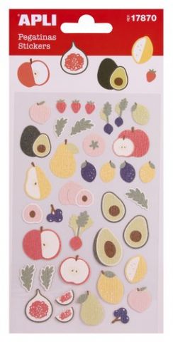 STICKERS APLI BOLSA 1h FRUTAS FRESCAS (17870)