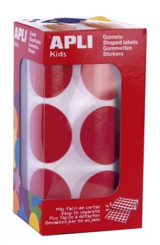 GOMETS APLI ROLLO REDONDO Ø 33 mm ROJO 708 uds.(17