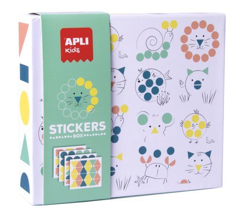 STICKERS GAME RS APLI KIDS CAJA CARTON ANIMALES GE