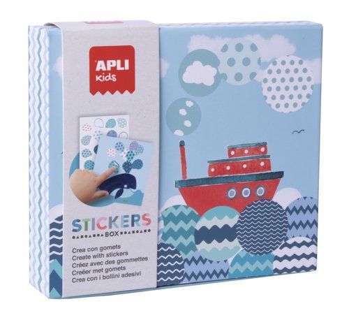 STICKERS GAME RS APLI KIDS CAJA CARTON BARCO
