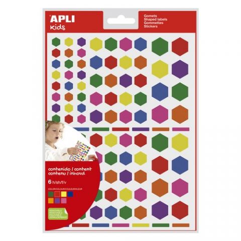GOMETS APLI  BOLSA 6h REMOVIBLES HEXAGONAL MULTICO