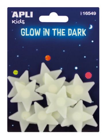 PEGATINAS APLI LUMINISCENTES ESTRELLAS PEQUEÑAS BL
