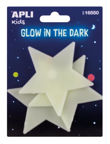 PEGATINAS APLI LUMINISCENTES ESTRELLAS BLISTER DE