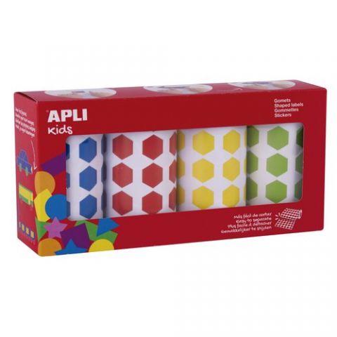 GOMETS APLI  ROLLO 59h HEXAGONOS 20 mm PACK 4 roll