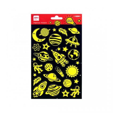 STICKERS APLI BOLSA 1h ESPACIO LUMINISCENTES  (185