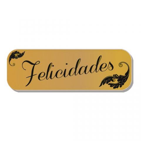 ETIQUETAS REGALO ADH. HOLOGRAFICAS ROLLO  250 uds.