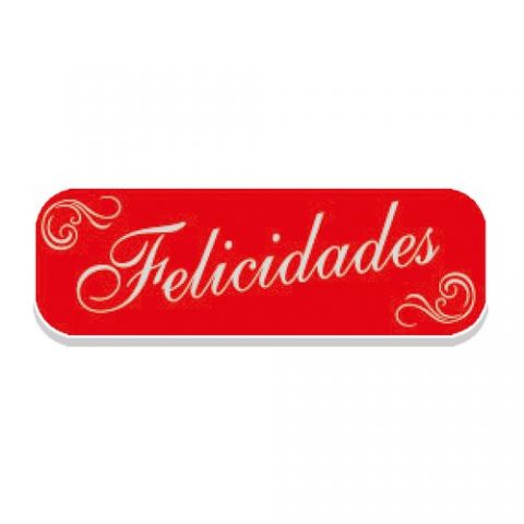 ETIQUETAS REGALO ADH. HOLOGRAFICAS ROLLO  250 uds.