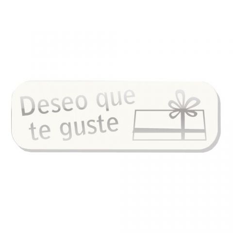 ETIQUETAS REGALO ADH. HOLOGRAFICAS ROLLO  250 uds.
