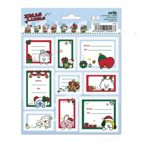 ETIQUETAS REGALO BOLSA GRUPO ERIK NAVIDAD NAVIDAD