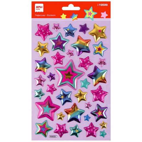 PEGATINAS APLI ESTRELLAS 1H