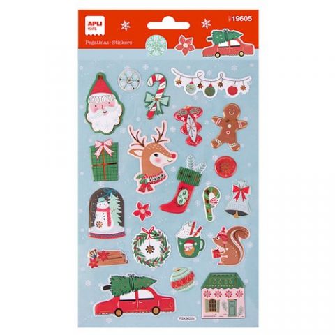 PEGATINAS APLI NAVIDAD RENO 1H