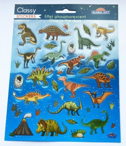 STICKERS GRUPO GLOBAL GIFT BOLSA 1h CLASSY DINOSAU