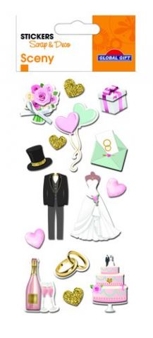 STICKERS GRUPO GLOBAL GIFT BOLSA 1h SCENY SCRAP &