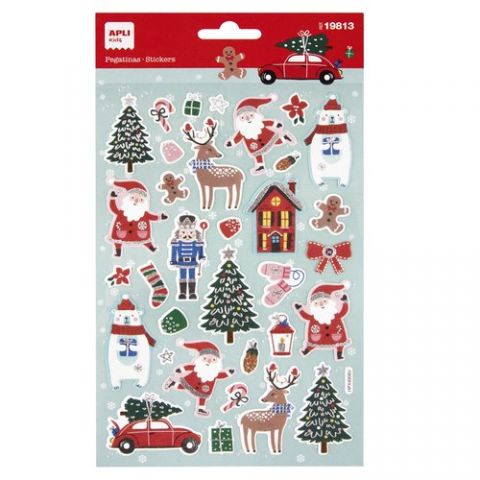 PEGATINAS APLI SKI NAVIDAD 1H