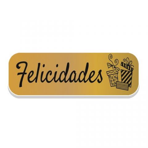 ETIQUETAS REGALO ADH. HOLOGRAFICAS ROLLO  250 uds.