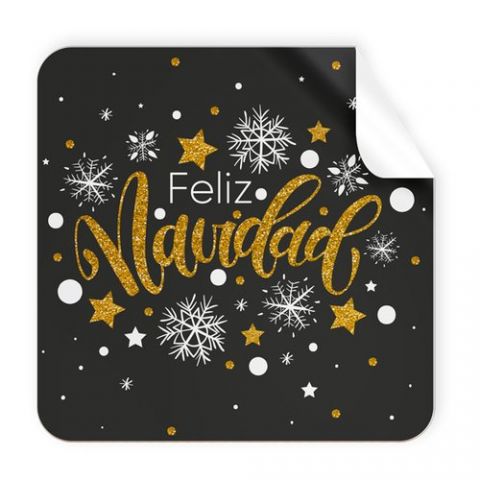 ETIQUETAS REGALO ADH. ROLLO  250 uds. CUADRADAS 40