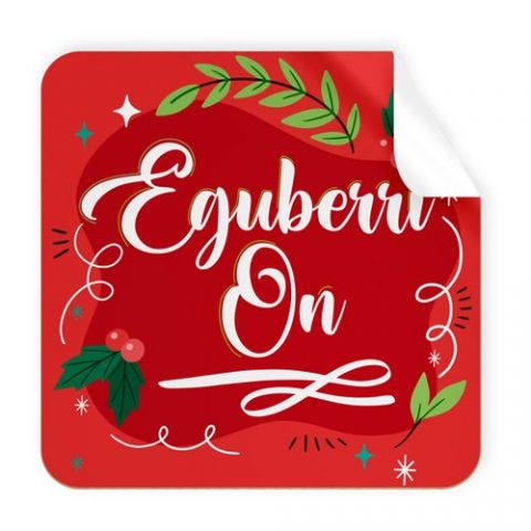 ETIQUETAS REGALO EUSKERA ADH. ROLLO  250 uds. CUAD