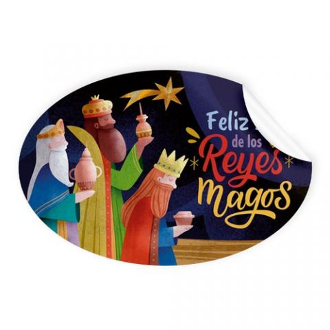 ETIQUETAS REGALO ADH. ROLLO  250 uds. OVALADAS 60x