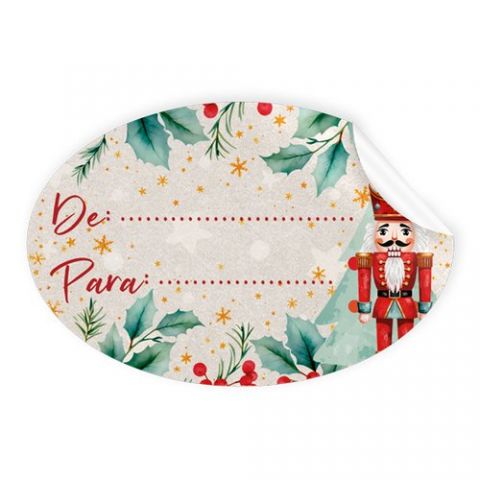 ETIQUETAS REGALO ADH. ROLLO  250 uds. OVALADAS 60x