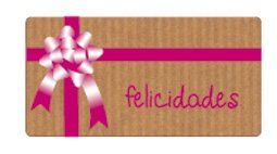 ETIQUETAS REGALO ADH. ROLLO  300 uds. 59x30 
