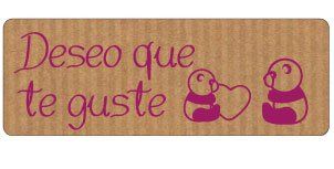 ETIQUETAS REGALO ADH. ROLLO  300 uds. 50x18 