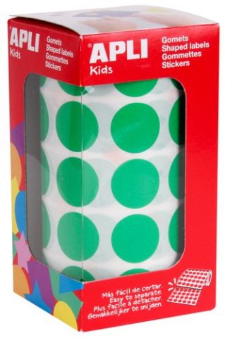 GOMETS APLI  ROLLO 59h CIRCULO Ø 20 mm VERDE 1.770