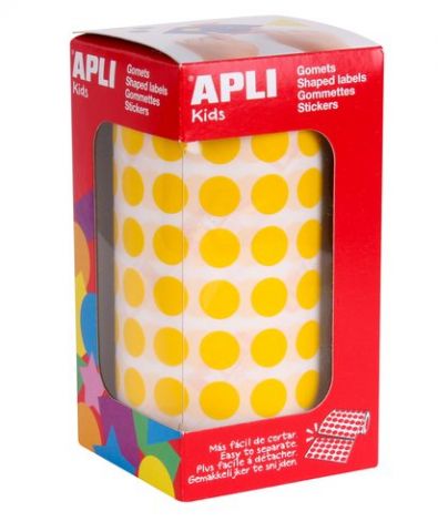 GOMETS APLI  ROLLO 59h CIRCULO Ø 10,5 mm AMARILLO