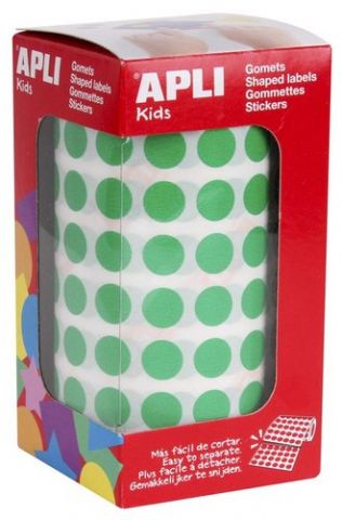 GOMETS APLI  ROLLO 59h CIRCULO Ø 10,5 mm VERDE 5.1