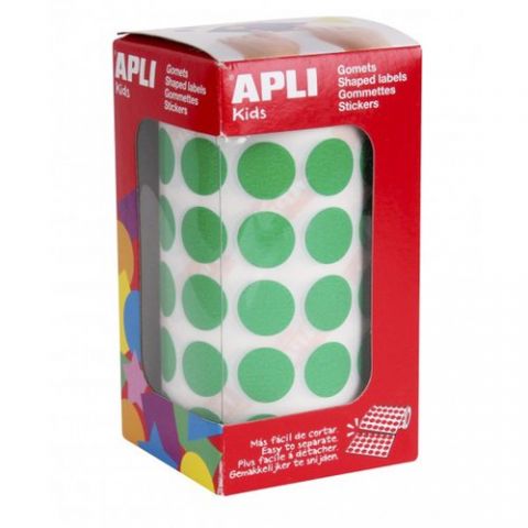 GOMETS APLI  ROLLO 59h CIRCULO Ø 15 mm VERDE 2.832
