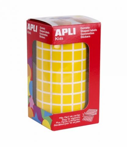 GOMETS APLI  ROLLO 59h CUADRADO 10 mm AMARILLO 6.3