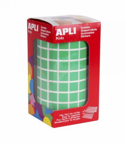 GOMETS APLI  ROLLO 59h CUADRADO 10 mm VERDE 6.372