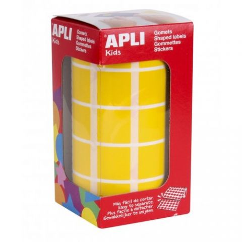 GOMETS APLI  ROLLO 59h CUADRADO 20 mm AMARILLO 1.7