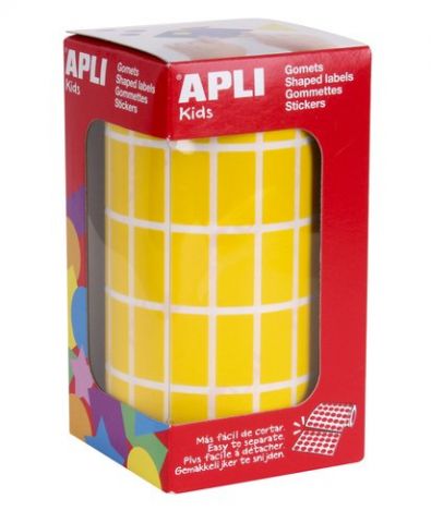 GOMETS APLI  ROLLO 59h RECTANGULO 20x10 mm AMARILL