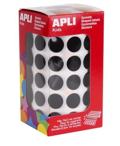 GOMETS APLI  ROLLO 59h CIRCULO Ø 15 mm NEGRO 2.832