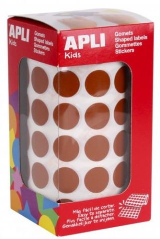 GOMETS APLI  ROLLO 59h CIRCULO Ø 15 mm MARRON 2.83