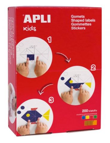 GOMETS APLI  CAJA 200h CIRCULO Ø 19 mm 4 col.surt.