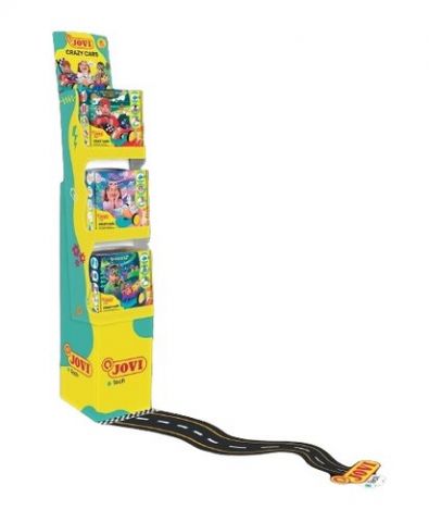 EXPOSITOR JOVI JOVITECH CRAZY CARS Y VINILO DE SUE