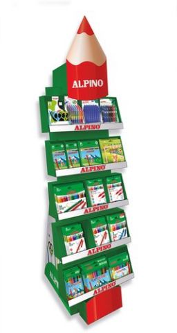 EXPOSITOR ALPINO GAMA LAPIZ VAC SURTIDO