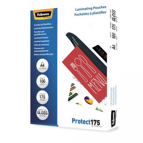 FUNDA PLASTIFICAR FELLOWES BRILLO 216x303 (A4) 175