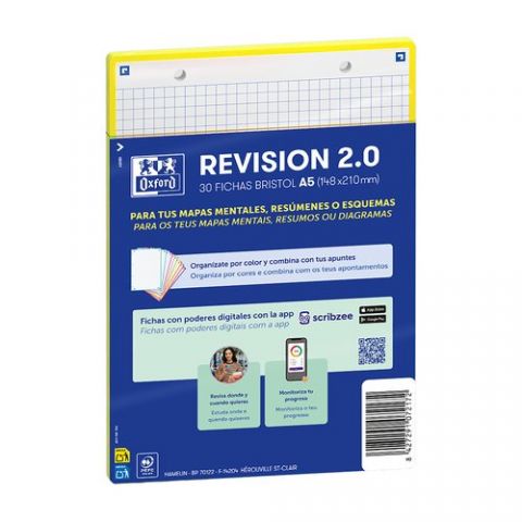 FICHAS OXFORD REVISION 2.0 COLOR CUADRIC.5x5 210x1
