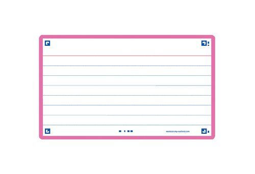 FICHAS OXFORD FLASH 2.0 COLOR HORIZONTAL 125x75mm