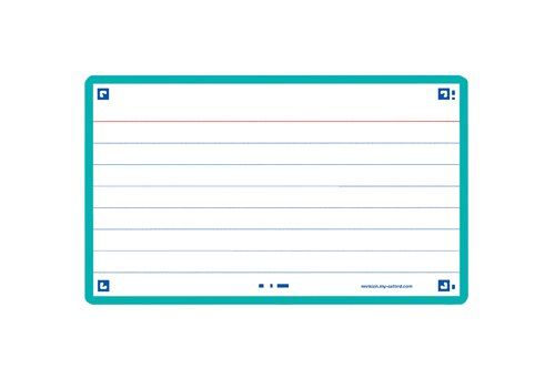 FICHAS OXFORD FLASH 2.0 COLOR HORIZONTAL 125x75mm