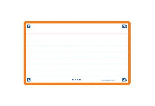 FICHAS OXFORD FLASH 2.0 COLOR HORIZONTAL 125x75mm