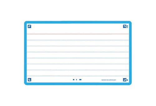 FICHAS OXFORD FLASH 2.0 COLOR HORIZONTAL 125x75mm