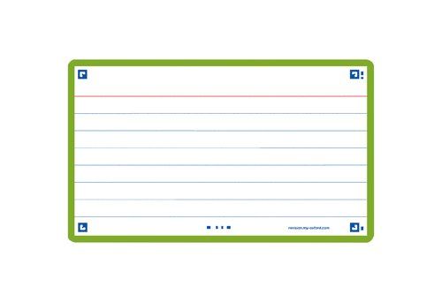 FICHAS OXFORD FLASH 2.0 COLOR HORIZONTAL 125x75mm