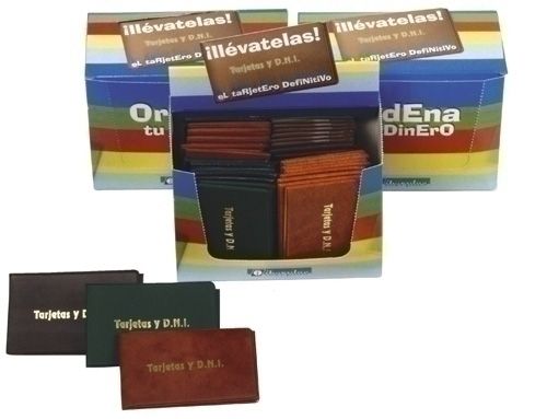 FUNDA PORTACARNET IBERPLAS PVC TARJETAS y NIF 3 CU